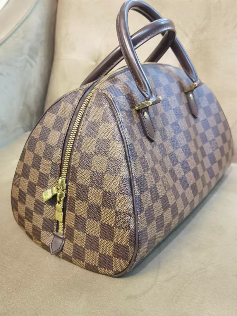 Louis Vuitton Damier Ebene Ribera MM - Brown Handle Bags, Handbags