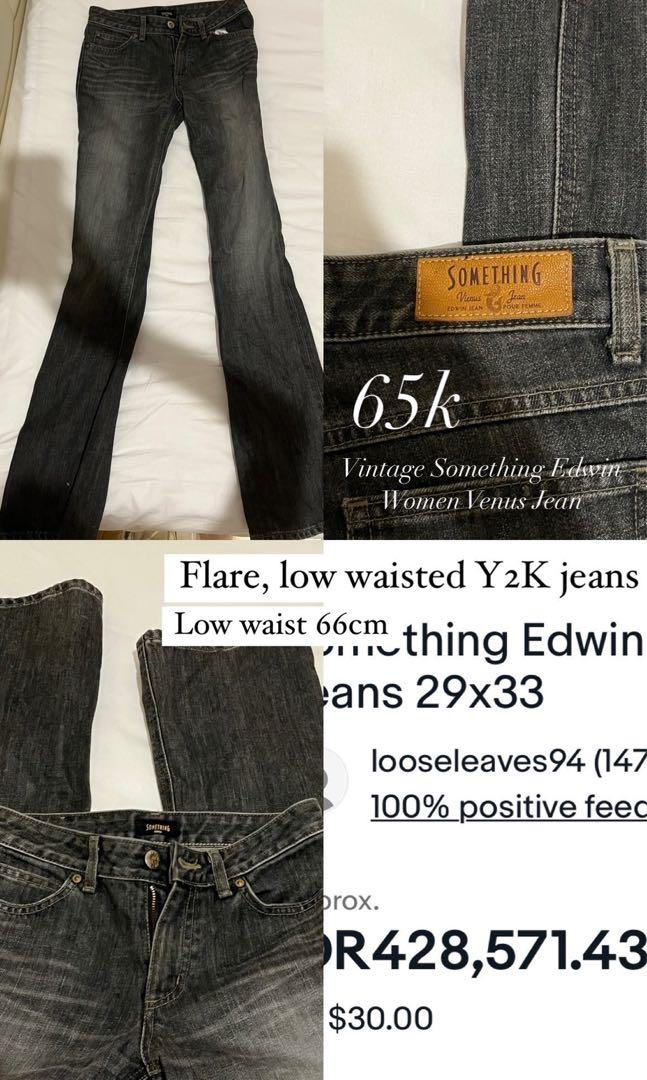 Low Rise Flare culotte vintage jeans 