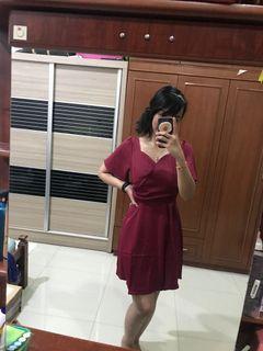 Maroon Dress