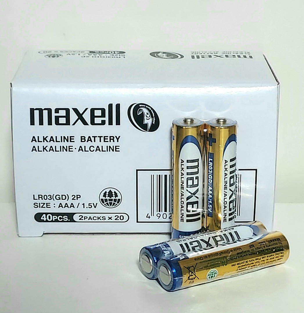 Maxell Alkaline AAA battery Expire date Nov 2025, Photography, Photography Accessories
