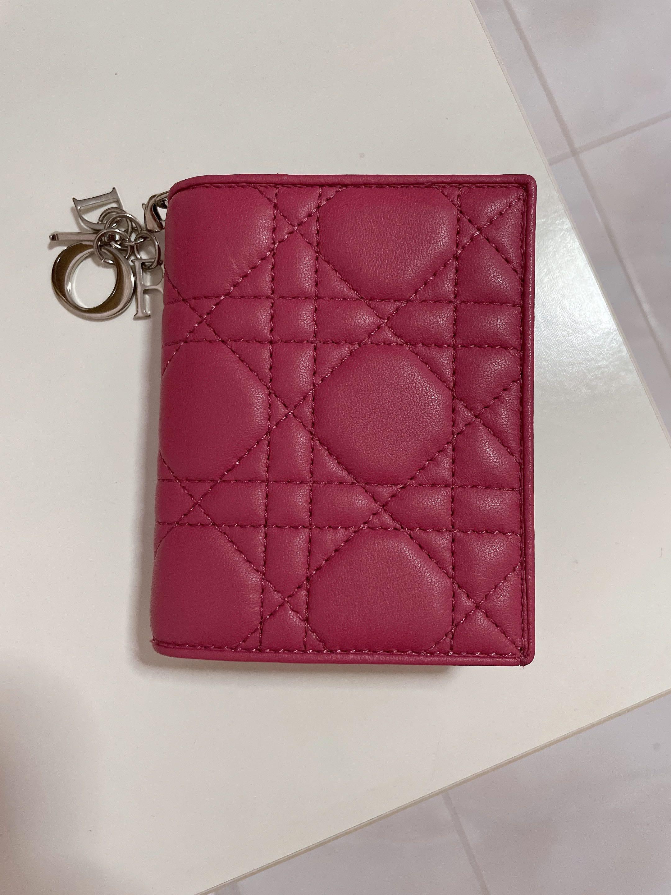 HOT Mini Lady Dior Wallet Price Mini Lady Dior Wallet Rose Pink - Main Image