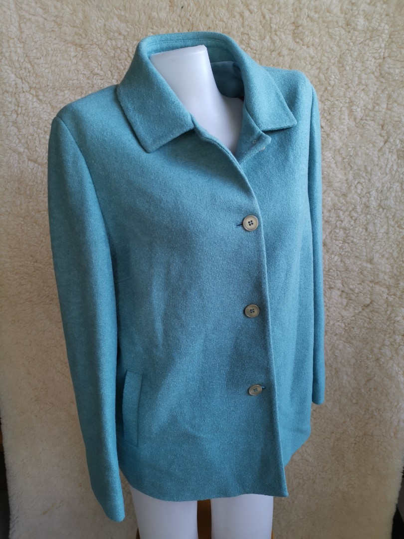 Mint Green Faur Jacket, Women's Fashion, Coats, Jackets and Outerwear