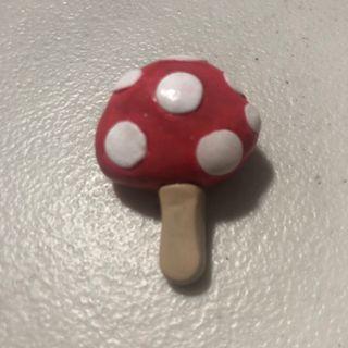 mushroom clay pin