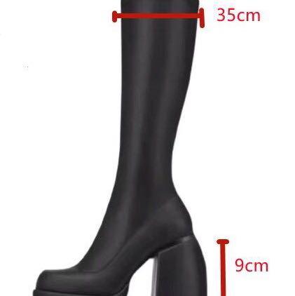 Naked Wolfe Dupe Knee High Black Boots/ Gothic/ Punk, Women's Fashion