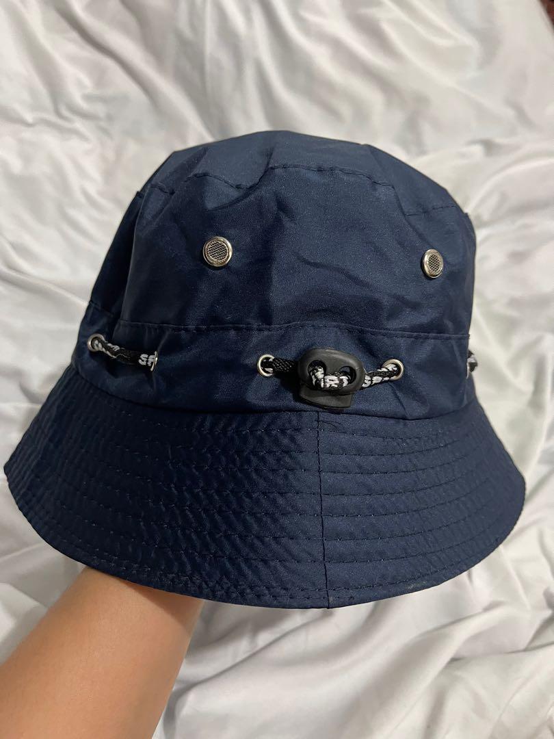 Navy blue bucket hat, Men's Fashion, Watches & Accessories, Caps & Hats