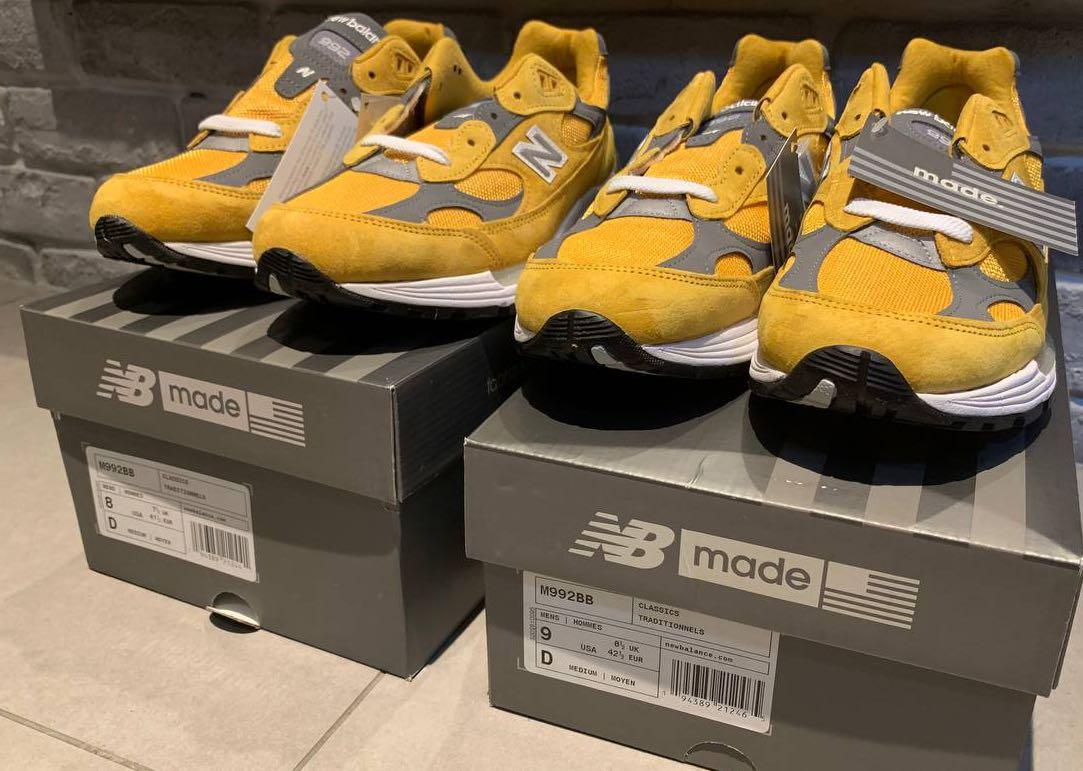 New Balance 992 Yellow Grey M992BB