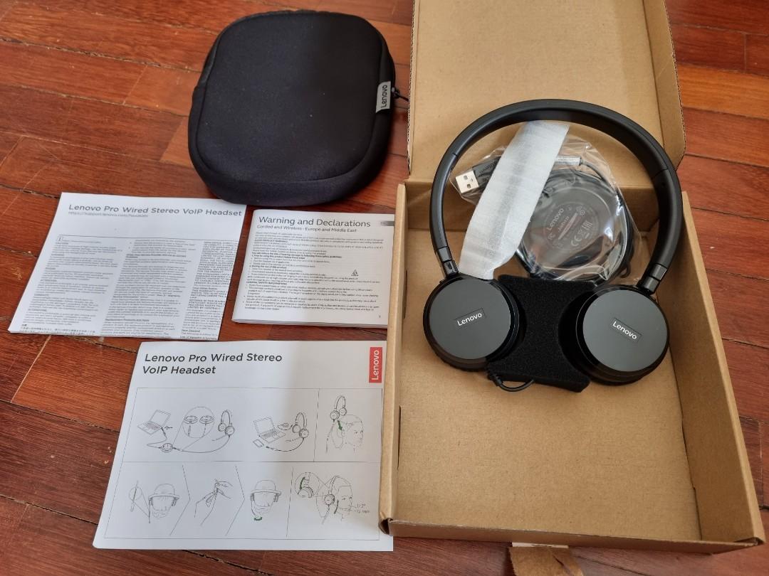 Lenovo Pro Wired Stereo VOIP Headset 