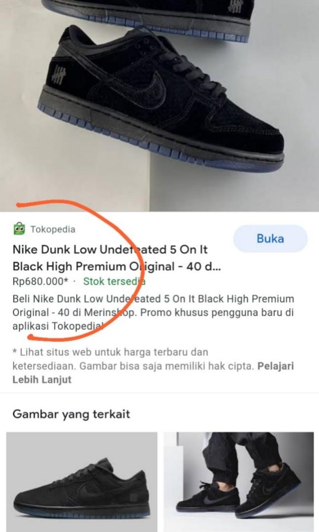 undefeated black dunk