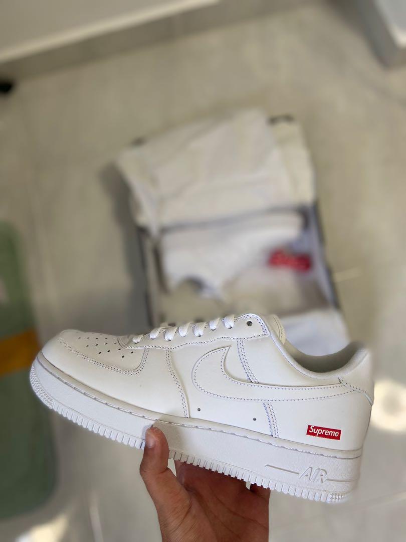 Nike Supreme Air Force 1 White Men s Fashion Footwear Sneakers