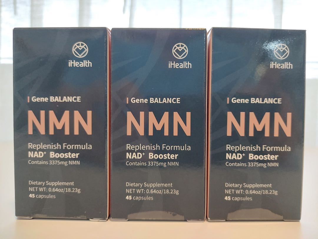 NMN iHEALTH NAD+ BOOSTER Contains 3375mg NMN per bottle, Health & Nutrition, Health