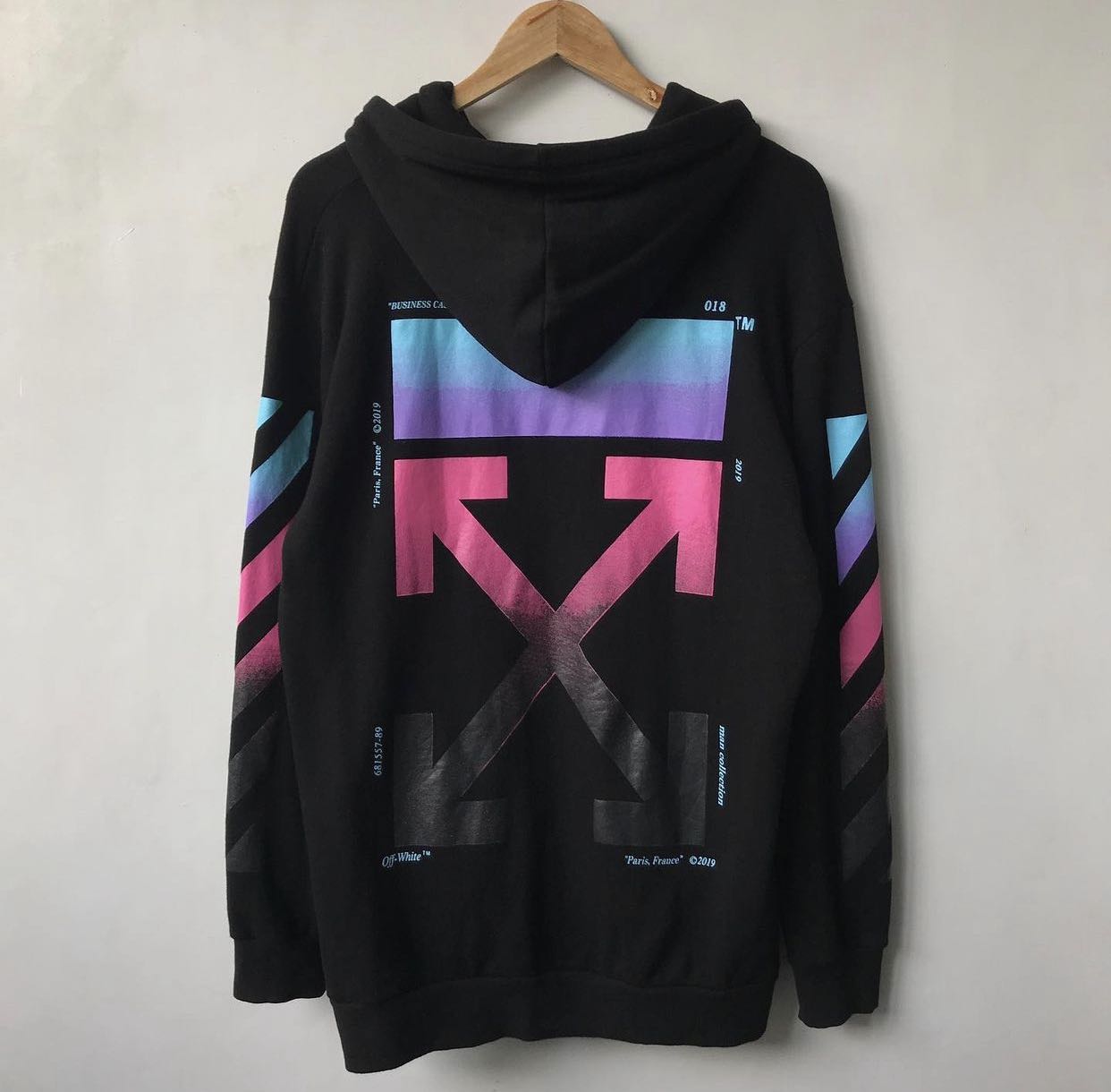 Off-White Patches Hoodie, Men's Fashion, Coats, Jackets and Outerwear on  Carousell