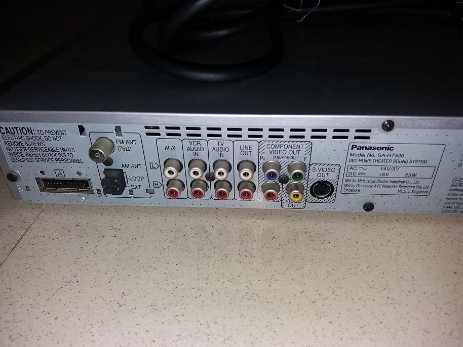 Panasonic SAHT520 DVD Home Theater Sound System, TV & Home Appliances