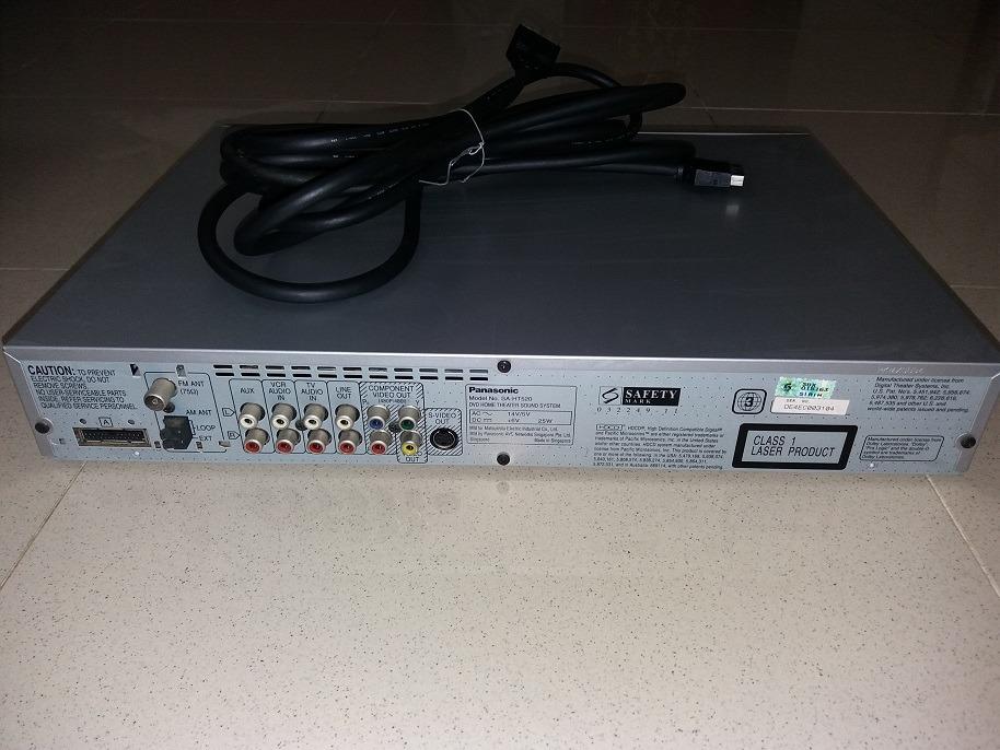 Panasonic SAHT520 DVD Home Theater Sound System, TV & Home Appliances