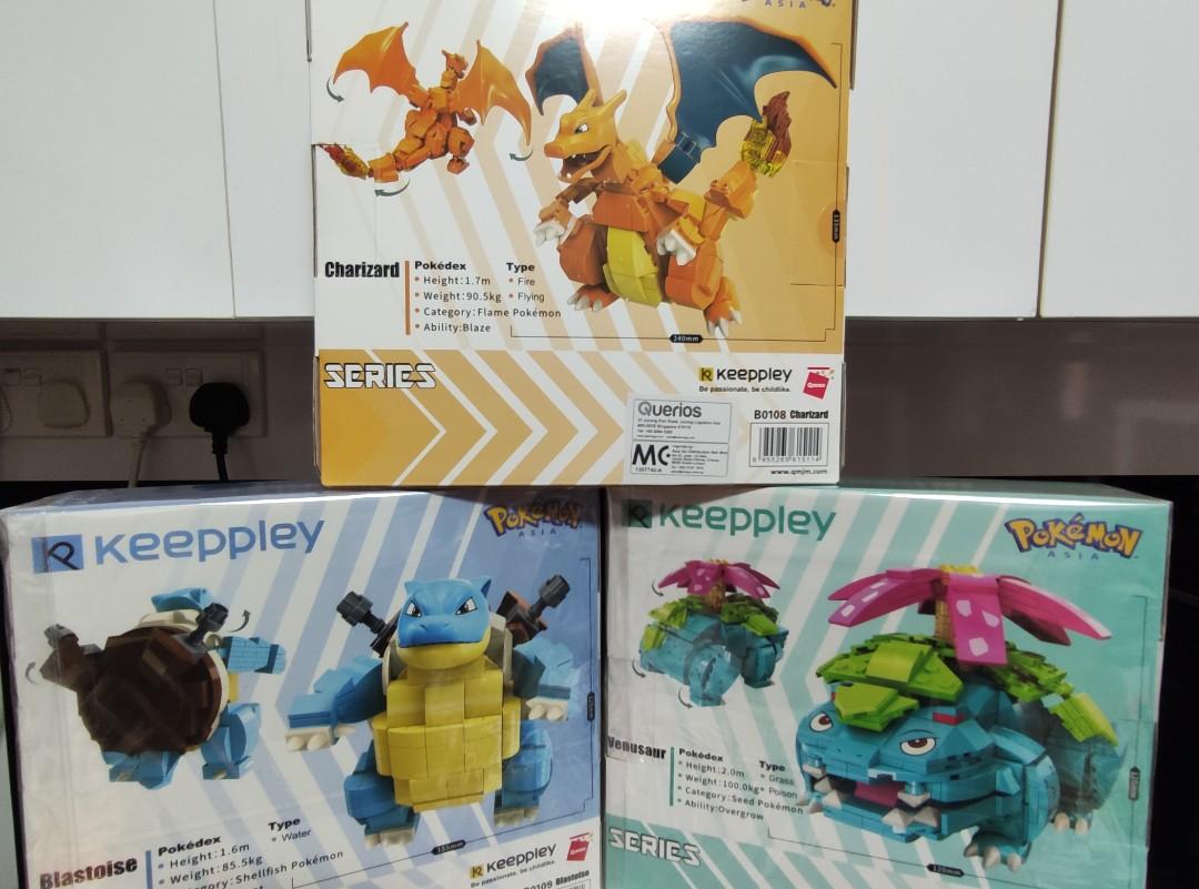 Pokemon Charizard Blastoise Venusaur Keeppley English Asia Edition