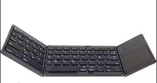 Portable Mini Ultra Slim Foldable BT Wireless Keyboard with Touchpad