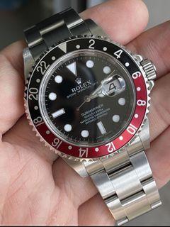 Rolex GMT Black Red Coke insert only