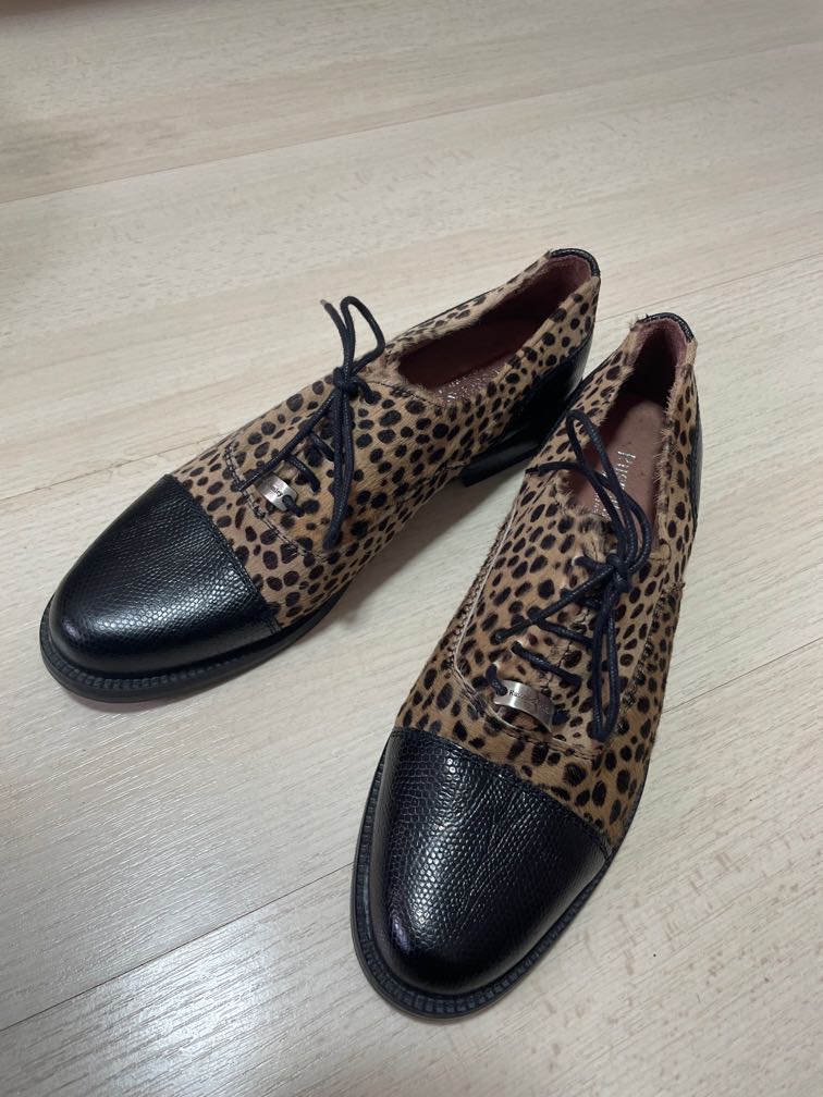 Russell and bromley hot sale leopard print loafers