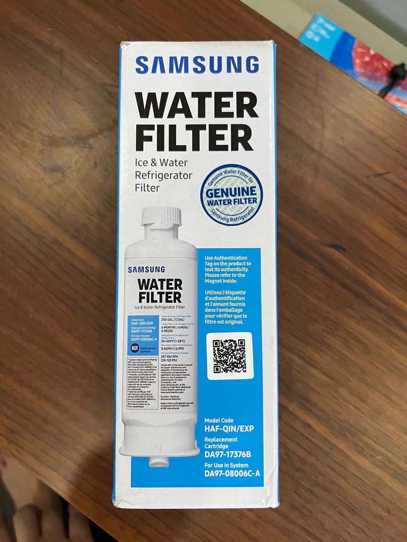 Samsung refrigerator ice & water filter HAFQIN/EXP, TV & Home Appliances, Kitchen Appliances