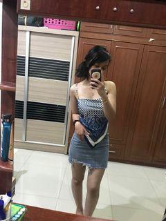 Self Tie Handkerchief Top