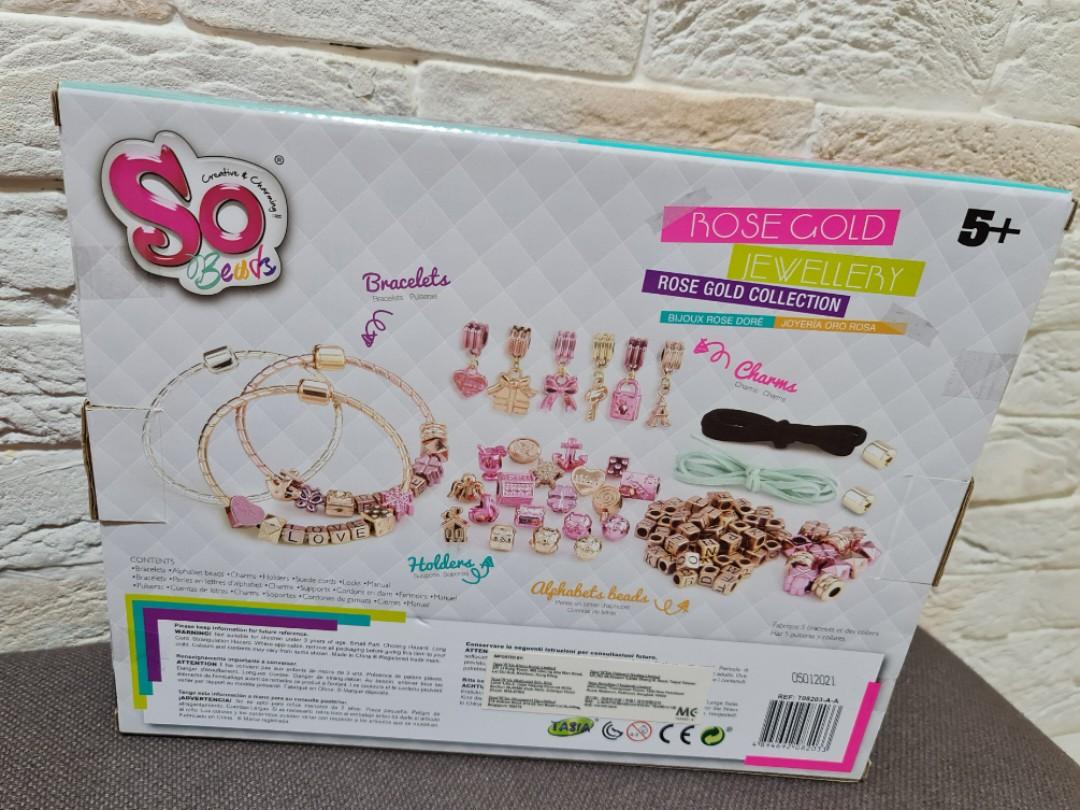 So beads rose gold jewellery sale