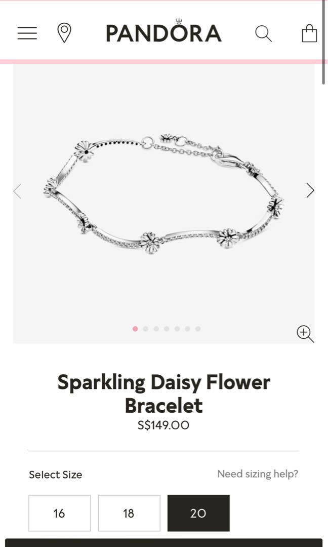 Sparkling Daisy Flower Bracelet Women s Fashion Jewelry