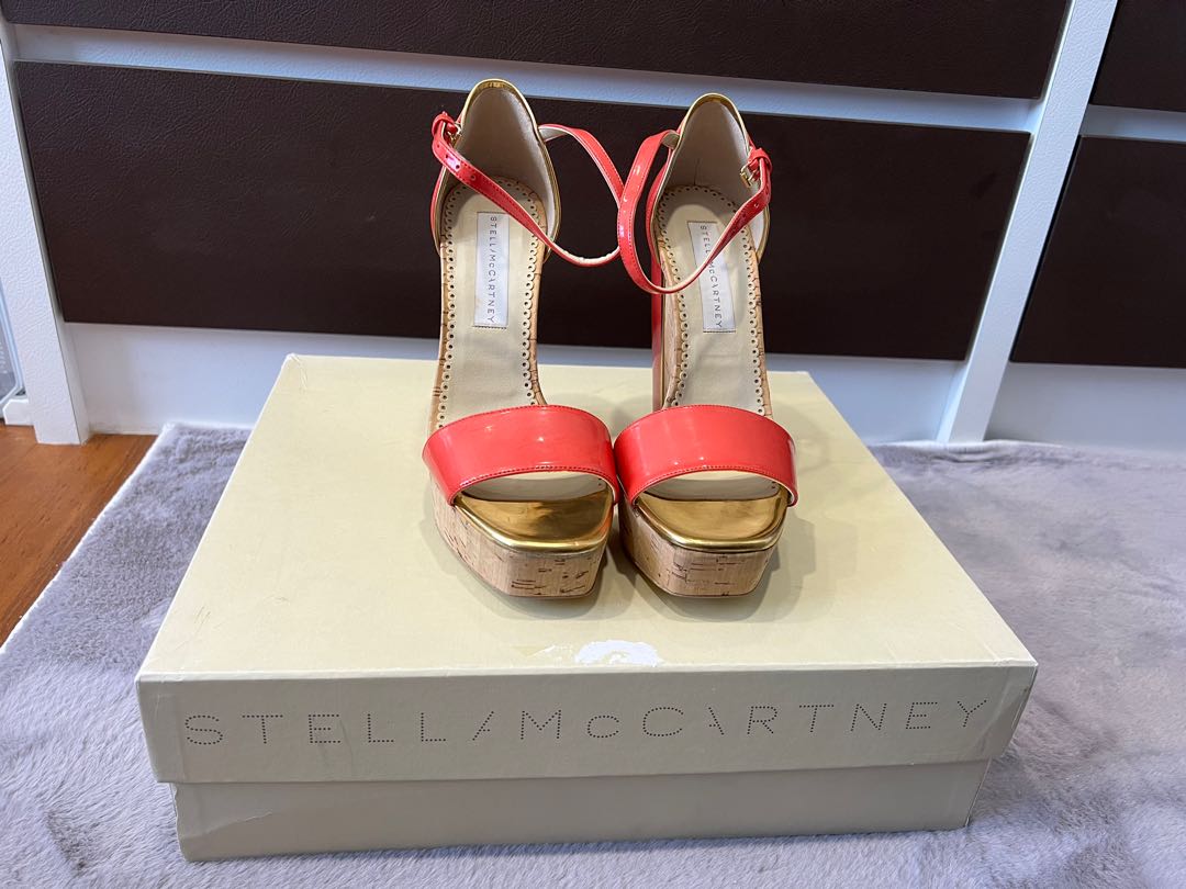 Stella McCartney wedge heels Women s Fashion Footwear Heels on Carousell