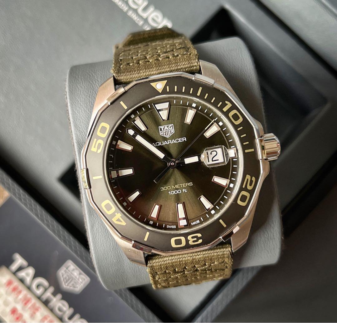 Tag Heuer Aquaracer Khaki Green Men s Fashion Watches