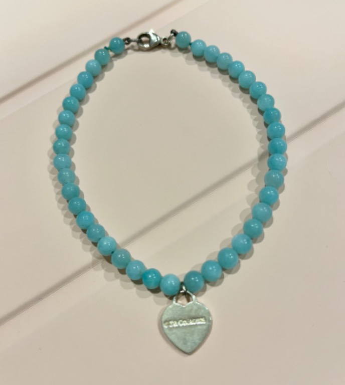 Tiffany amazonite bead bracelet store