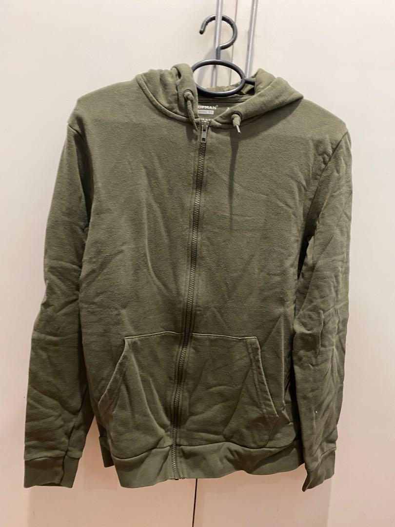 Topman best sale green hoodie