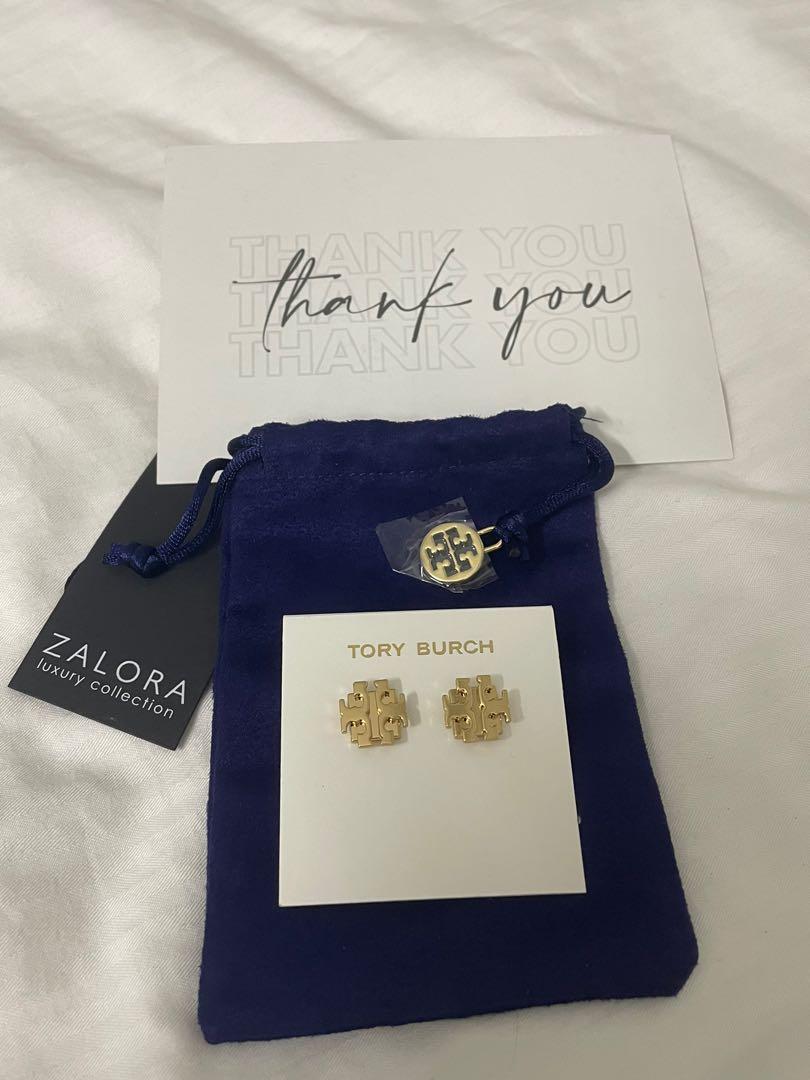 Tory Burch Ear Studs Original Luxury Accessories on Carousell