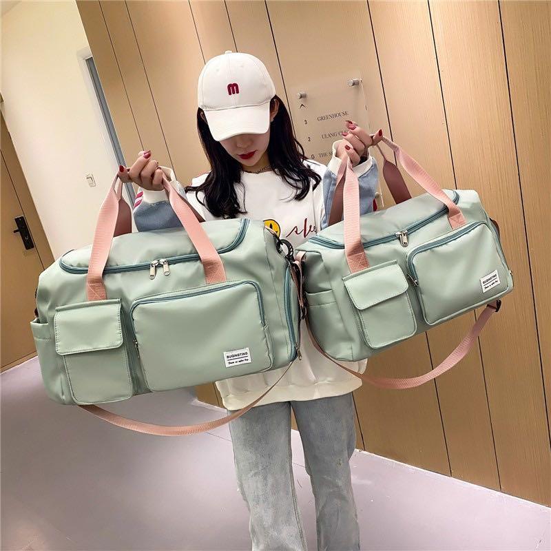 Travel Bag Hand Luggage Duffle Bag Waterproof Sports Bags Fitness Yoga Gym Bag Large Capacity Weekend Bag For Women Luxury Bags Wallets on Carousell