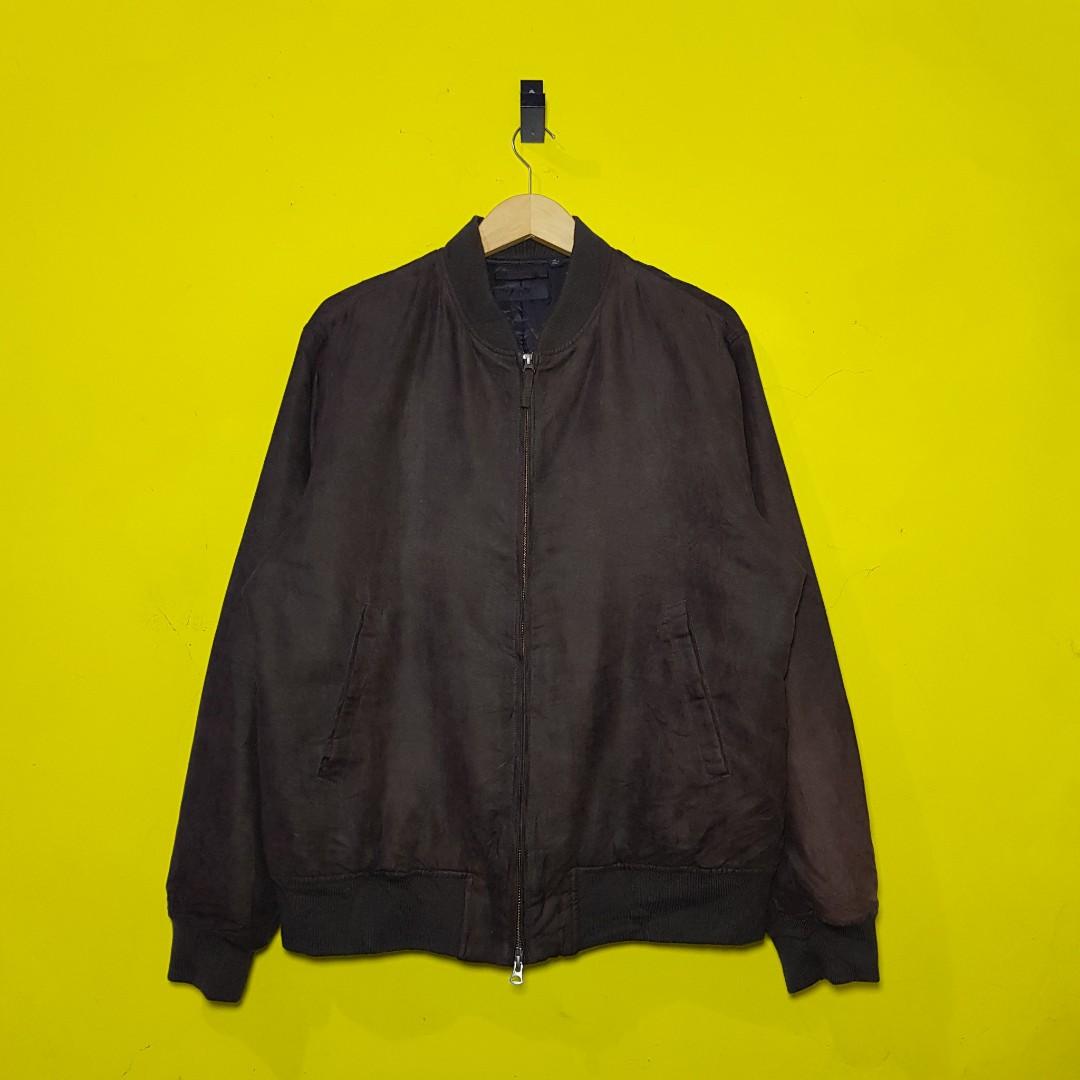 Uniqlo suede bomber outlet