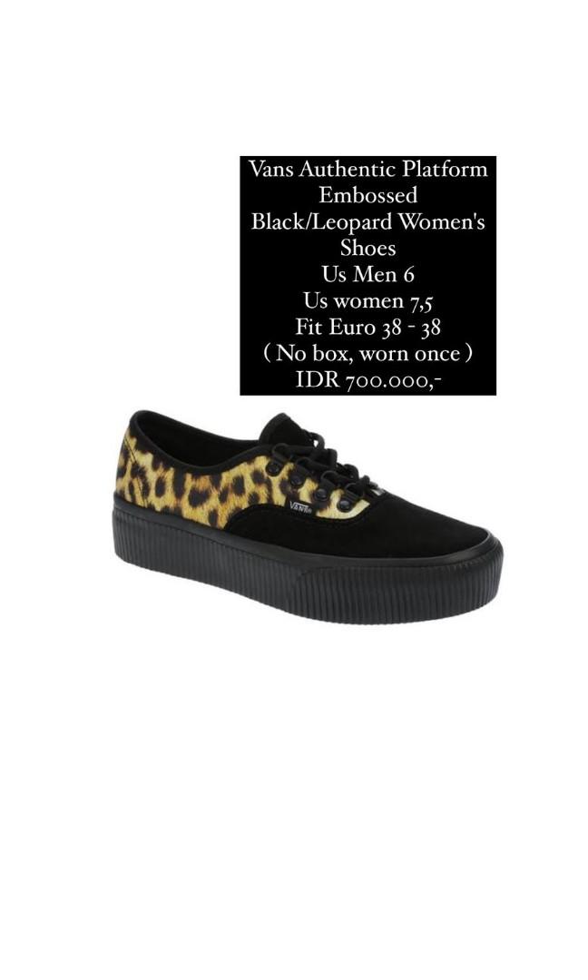 leopard vans black