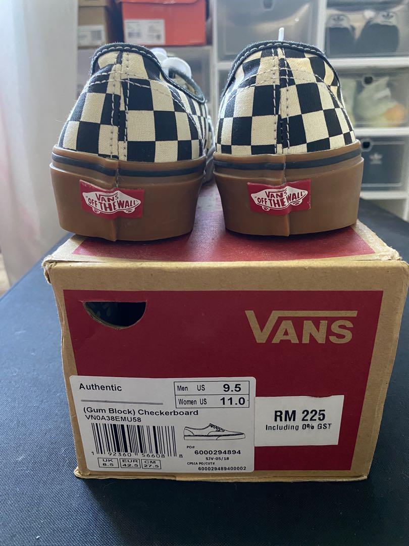 VANS CHECKERBOARD GUM BLOCK Men s Fashion Footwear