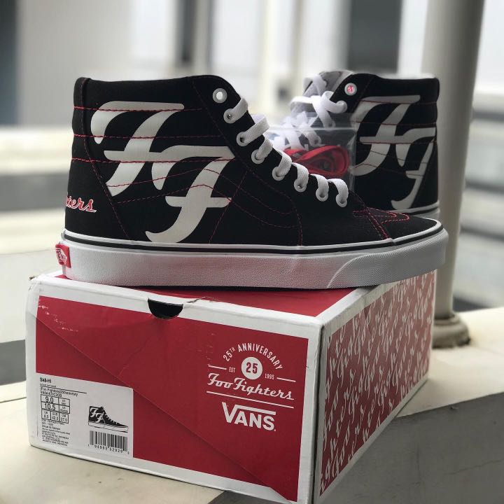 vans sk8 hi foo fighters