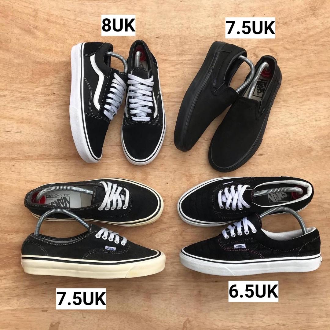 VANS SNEAKERS ALL BLACK Men s Fashion Footwear Sneakers on