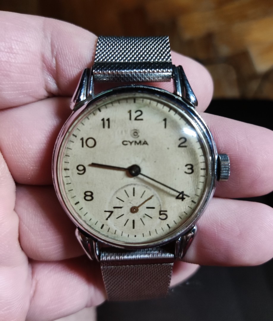 Cyma sales watch vintage