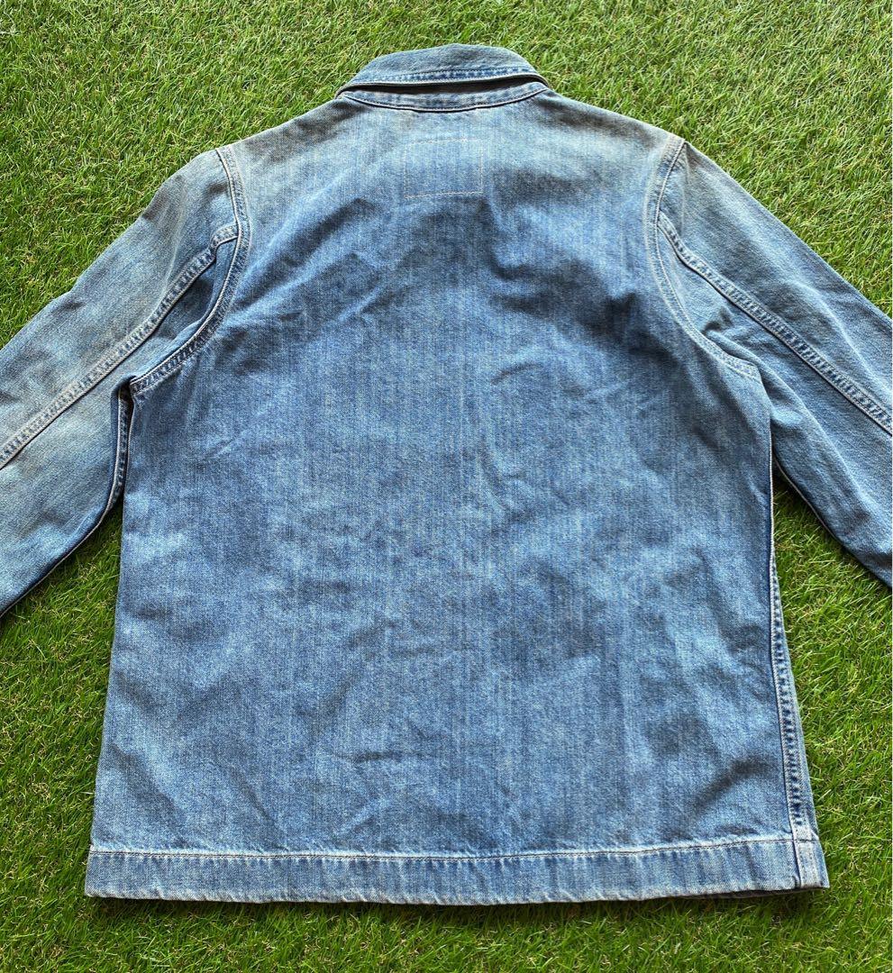 VINTAGE LEVIS DENIM CHORE JACKET, Men's Fashion, Tops & Sets, Tshirts
