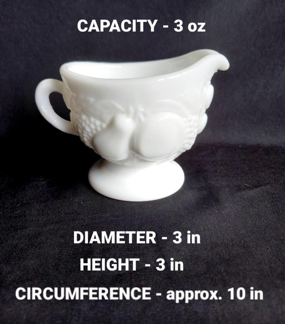 Vintage WESTMORELAND GLASS Della Robbia creamer server, milk glass