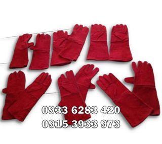 Welding gloves red