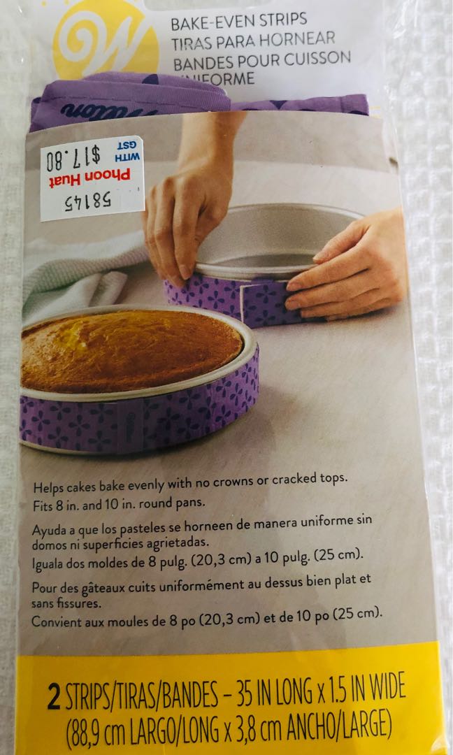The Fabric Bakeware Straps Baking Even Strip DIY Cake Strips | eBay