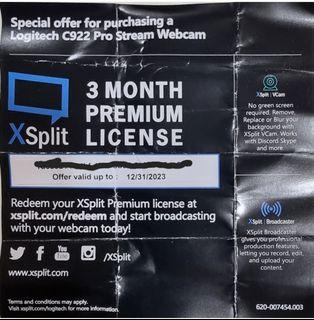 XSplit 3 Months Premium License