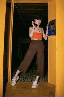 yhf parallel pants in russet brown