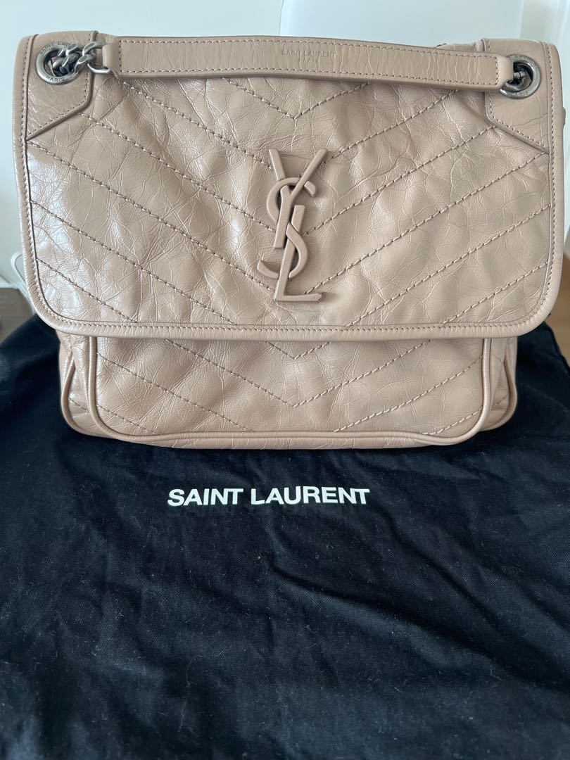 Ysl niki on sale gold sand