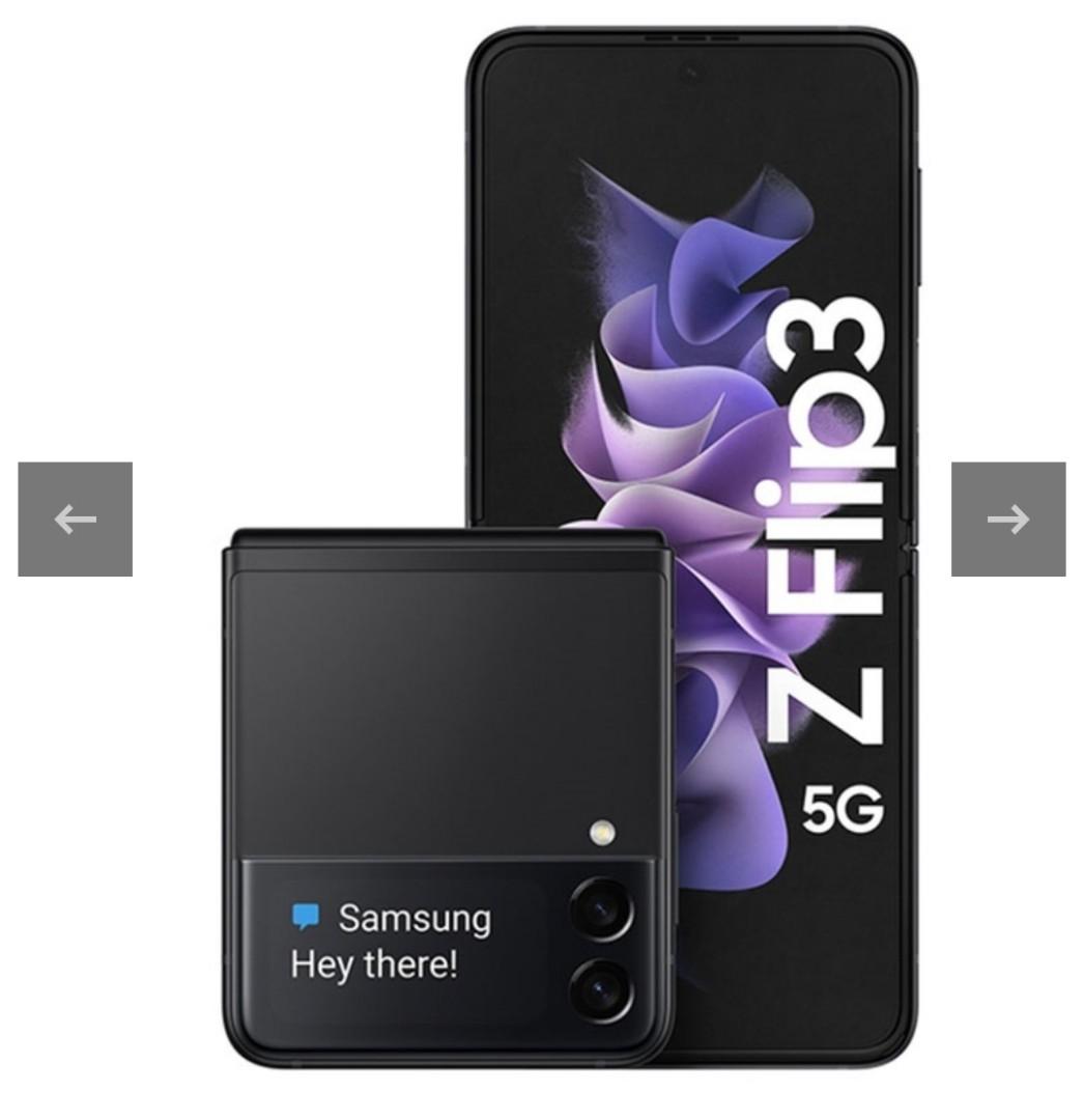 Z Flip 3 Samsung Galaxy 5G (Category: Samsung) located in Makati City. Submitted by smith_1 (Listing ID 1143233384, Image 2). Description: Samsung Galaxy Z Flip 3 5G , Dual 12 MP, Snapdragon 888, 6.7" Dynamic AMOLED 2X, 120Hz, GPS, Samsung Galaxy Z Flip3 5G is a revolutionary smartphone that comes with a foldable design providing a quick and unique view display. It is comfortable to hold in your palm and keep in your pocket. Also, it comes with i