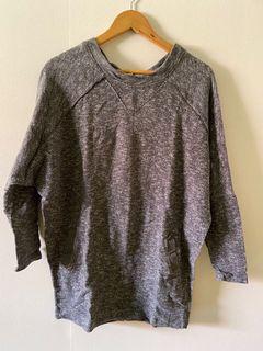 Zara knitted gray sweater