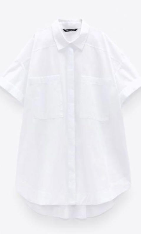 Zara oversize shirt, Fesyen Wanita 
