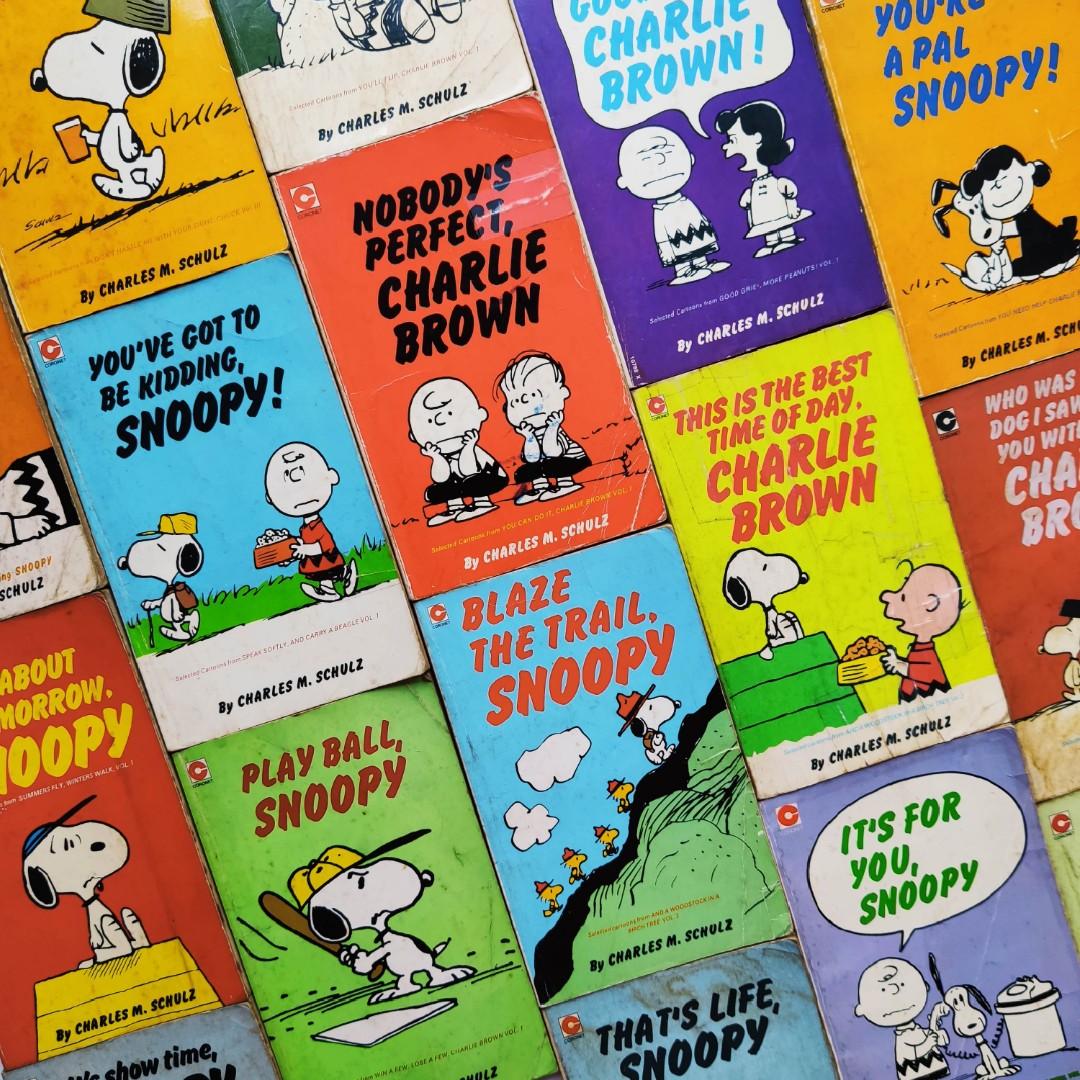 20 Peanuts paperback Snoopy Charles M Schulz comic book 1960s 70s vintage  collectible Charlie Brown Linus Lucy Sally Good Grief