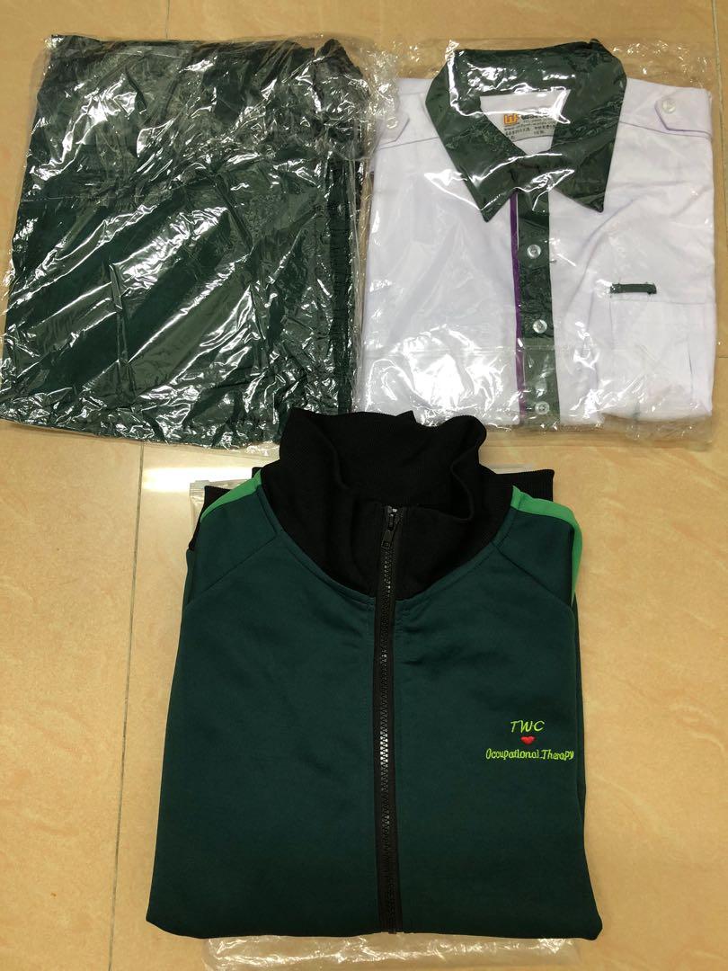 東華學院職業治療制服 全套 Tung Wah Collage Occupation Therapy Student Uniform 男裝 上身及套裝 套裝on Carousell