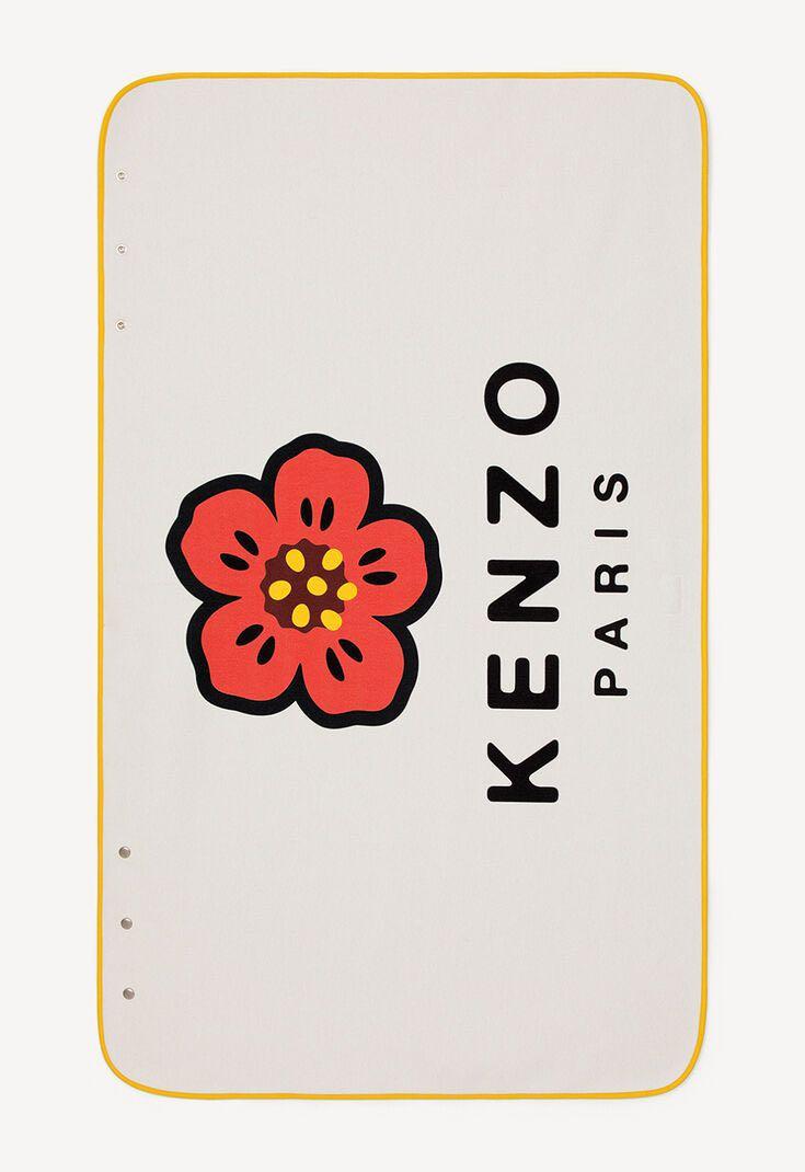 現貨Kenzo x Nigo THE BOKE FLOWER BOKE FLOWER BLANKET大紅花毛毯, 男裝, 外套及戶外衣服-  Carousell